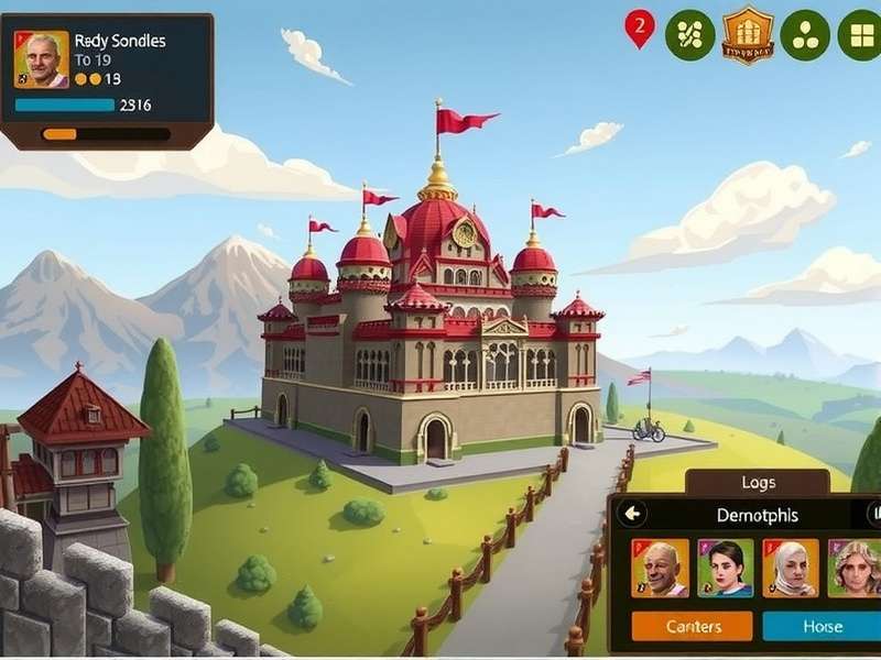 Stately Stately Splendor gameplay screenshot showing royal palace
